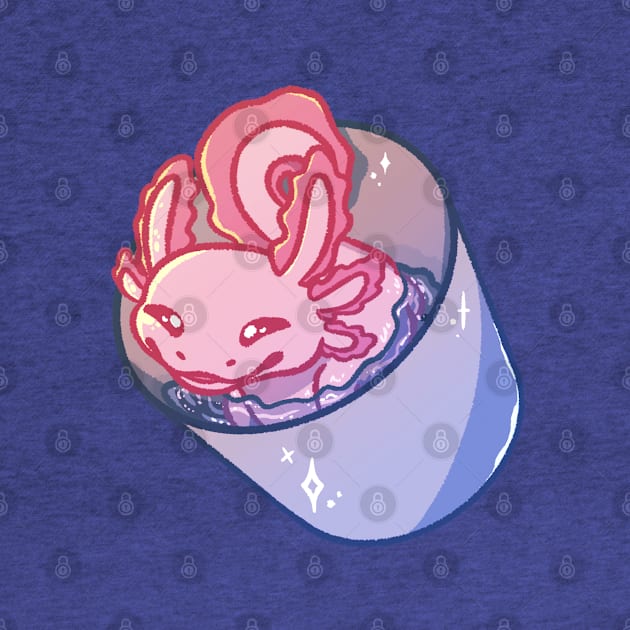 Axolotl in a Bucket by EnchantedAnimal